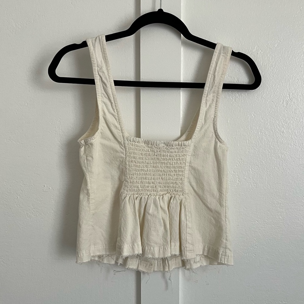 Free People Button Down Square Neck Top - Picture 3 of 3